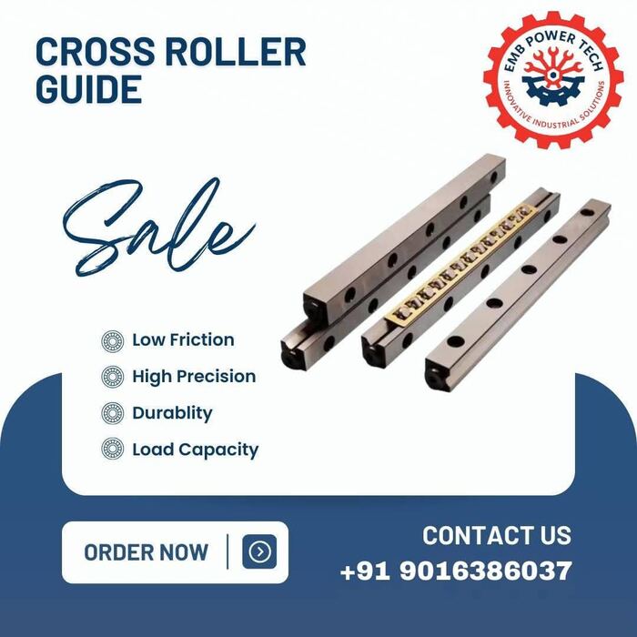 Cross Roller Guide — EMB POWERTECH Linear Motion Suppliers Vatva Ahmedabad